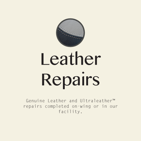 Leather welding, mro, easa, casa seat repair aircraft interior cabin refurbishment, business class, j class